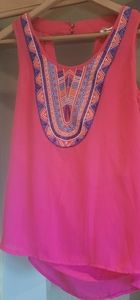 Gorgeous Pink sleeveless top with open back